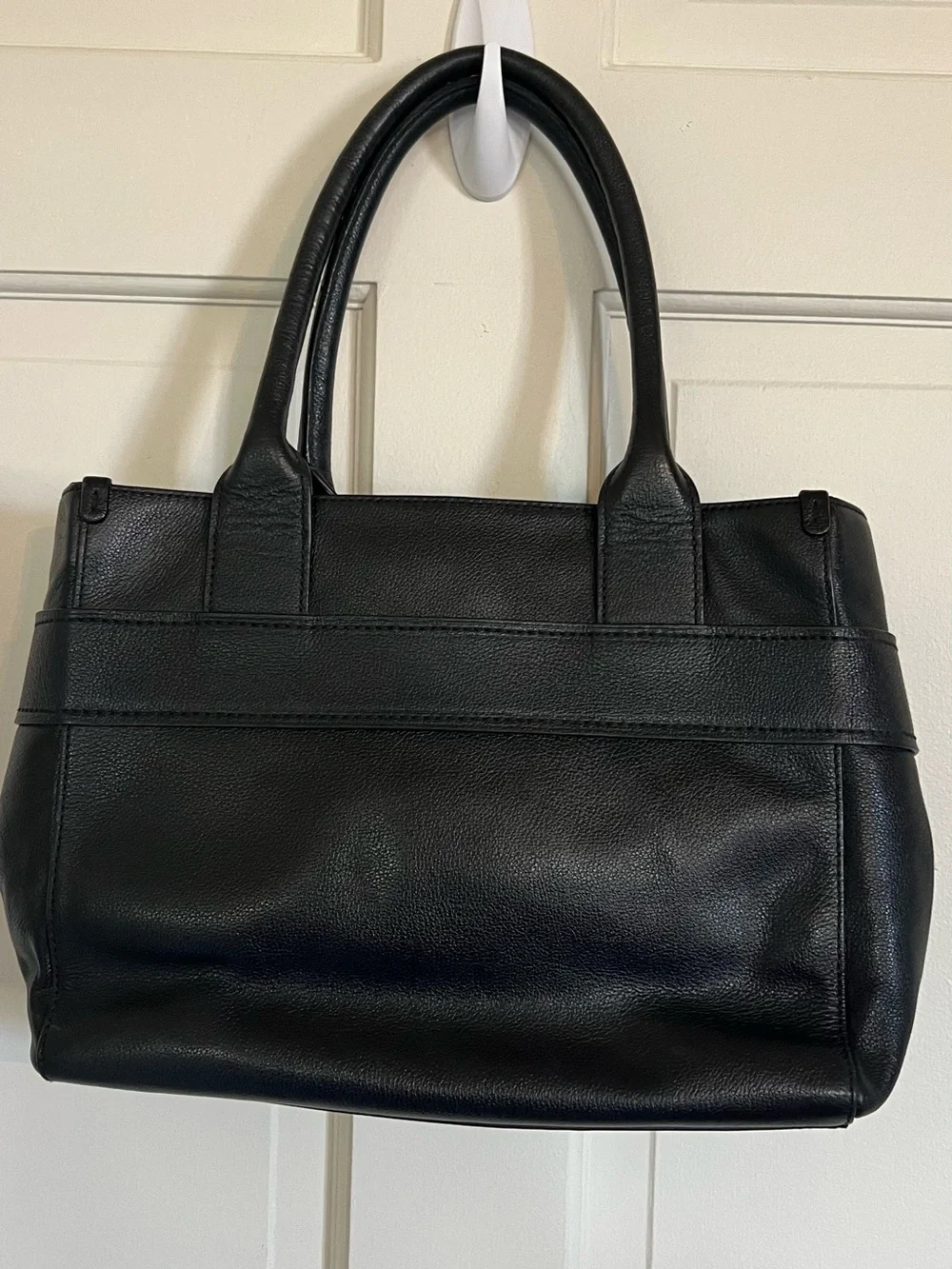 Kate Spade Black Leather Bow-Accent Satchel